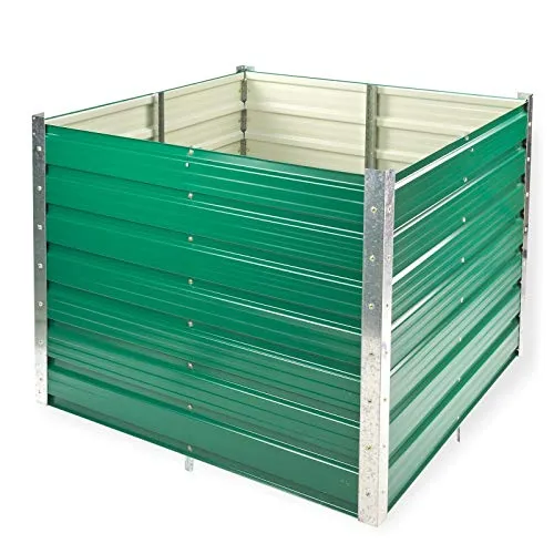 DEMA Hochbeet Rosendaal, 99x99 cm, Langlebig und Robust - Hochbeet aus verzinktem Metall in Grün, ideal für gesundes Pflanzenwachstum. Robuste Konstruktion, vielseitig einsetzbar und einfach aufzubauen - perfekt für passionierte Gärtner.