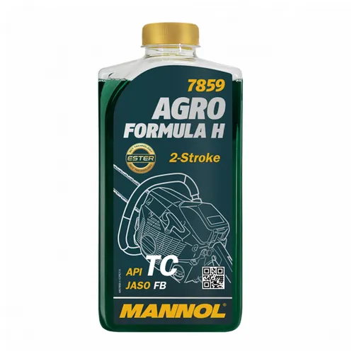 MANNOL 7859 Agro Formula H 2-Takt-Mischöl API TC, JASO FB, HUSQVARNA, 1 Liter