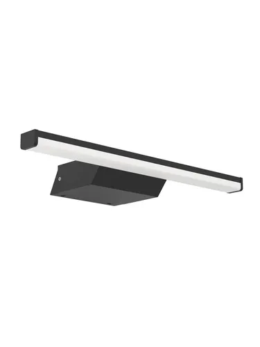 EGLO LED Spiegelleuchte Regello-z - Schwarz, 12W - Spiegelleuchte für Wand und Decke, inklusive Leuchtmittel, energieeffizient und elegante Design für stilvolle Badezimmerbeleuchtung.