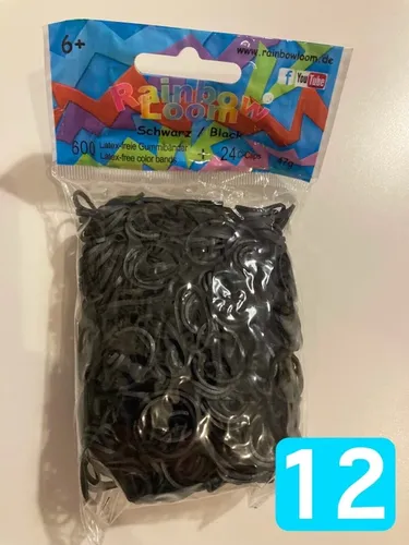 Rainbow Loom Gummibänder Schwarz