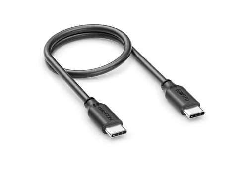 deleyCON deleyCON 0,30m USB C Kabel PD3.0 60W Schnellladekabel USB-C zu USB-C USB-Kabel