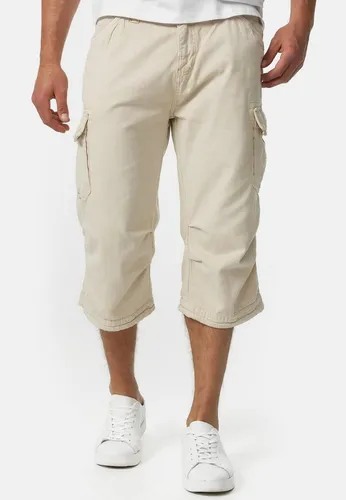 Indicode Herren Nicolas Check 3/4 Cargo-Shorts inkl. Gürtel - Wanderhosen aus hautfreundlicher Baumwolle mit praktischen Taschen und modernem Karodesign, ideal für aktive Freizeit.