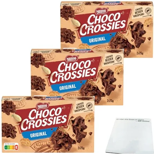 usy Bundle für Nestle Choco Crossies Classic 3er Pack (3x150g Packung) + usy Block