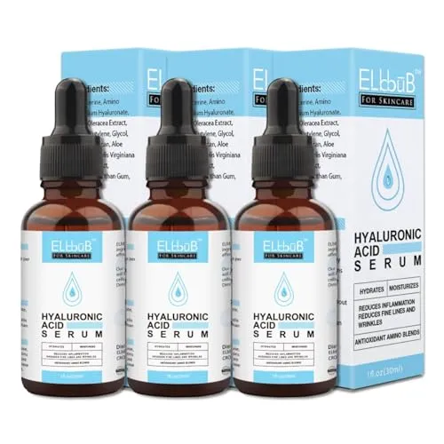 P-Beauty Hyaluron Serum Gesicht - 30ml | Gesichtsserum mit Hyaluronsäure | Anti Aging | Hyaluronic Acid Serum | Gesichtspflege, Hautpflege mit Aloe Vera | Bio & Vegan | Anti Falten | 3x30ml