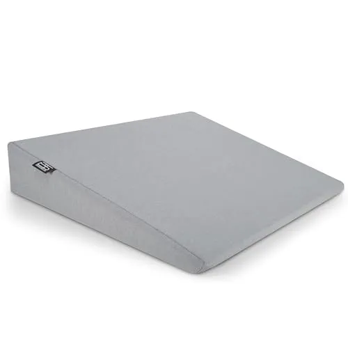 Brandsseller Sitzkeilkissen Stuhlkissen Autositzkissen Bürostuhlkissen - 38 cm x 38 x8/2 cm Grau