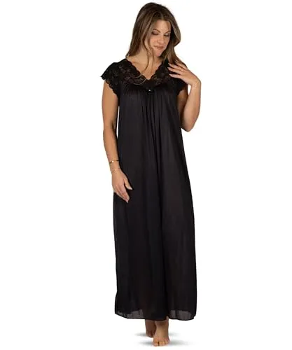 Shadowline Damen 32737 Nachthemd, Schwarz, 2X