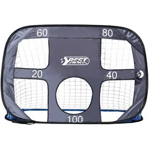 Best-Sporting Pop-Up Fußballtor mit Torwand - Faltbares Kunststoff-Fußballtor (120 x 80 cm) für drinnen und draußen, inklusive Torwand und Transporttasche. Schneller Aufbau und sicherer Stand dank Heringen.