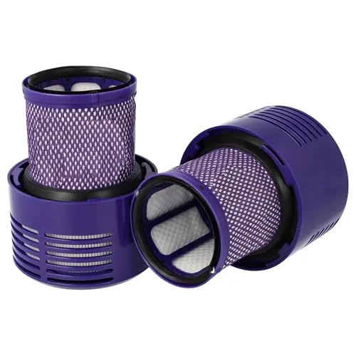 vhbw 2X Staubsaugerfilter kompatibel mit Dyson SV12, V10 Staubsauger - HEPA-Filter Lila