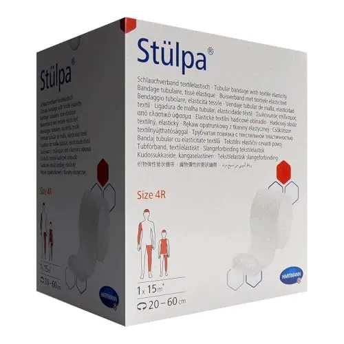 STÜLPA Rolle 4R 10 cmx15 m - Vielseitiger Verband für Kopf, Bein und Achsel - Erste-Hilfe-Heftpflaster & Verbandsmaterial, ideal für vielseitige Anwendungen und schnelle Wundversorgung.