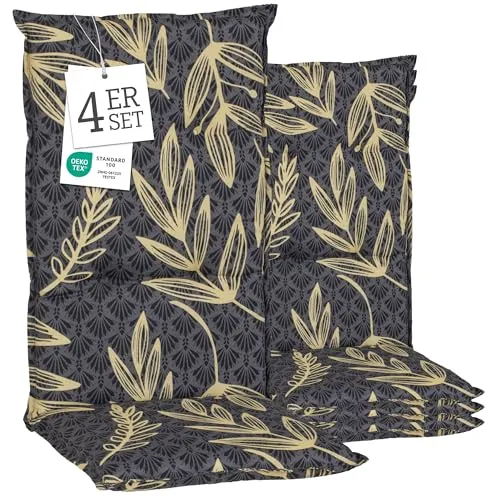 beo Polsterauflage Barcelona Niedriglehner Set - Hochwertige Gartenstuhlauflage mit 6 cm Polsterung für besten Sitzkomfort. Ideal für gemütliche Stunden im Garten oder auf dem Balkon. Handarbeit aus Europa.