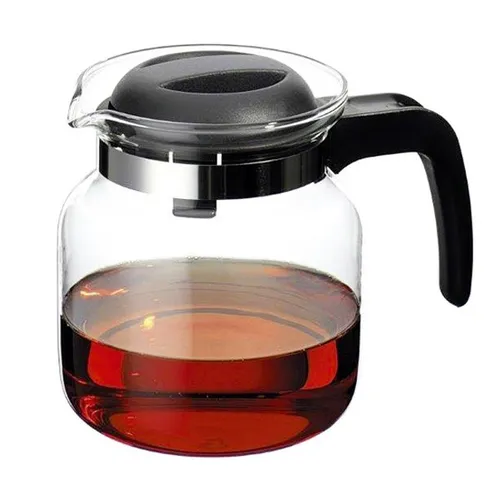 BOHEMIA CRISTAL Glaskanne Matura 1 l - Elegante Glaskanne für Heißgetränke, perfekt zum Aufbrühen von Kaffee und Tee, ideal für stilvolle Teestunden.