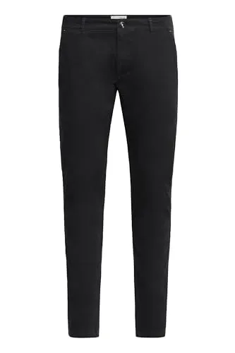 !Solid Chinohose SDRaul - Lange Chinohose in Schwarz W30/34 - Wanderhosen aus 98% Baumwolle und 2% Elasthan, ideal für Freizeit und Outdoor-Aktivitäten. Bequemer regular fit und praktische Eingrifftaschen.