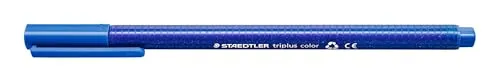 STAEDTLER Filzstifte triplus color ultramarinblau - Ergonomischer Dreikantschaft, eindrucksichere Spitze, ideal für Kinder und kreative Projekte