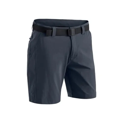 Maier Sports Herren Nil Short M in Graphite 58 - Wanderhose für Herren mit 4-Wege-Stretch, wasserabweisend und schnelltrocknend dank dryprotec-Technologie - ideal für aktive Sommertouren.