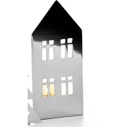 PHILIPPI Boa Vista Teelichthalter, M - Kerzenständer aus hochglanzpoliertem Edelstahl, schafft stimmungsvolle Lichtreflexion und passt perfekt in jedes Weihnachtsambiente.