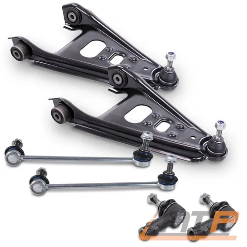 2x QUERLENKER + 2x SPURSTANGENKOPF +2x KOPPELSTANGE VORNE FÜR SMART FOR-TWO 451