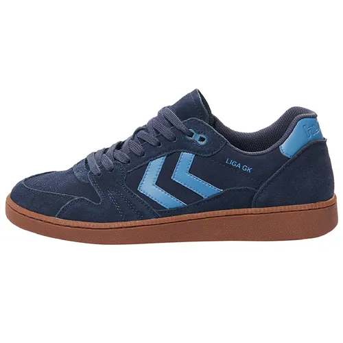 hummel Indoor Shoe Liga Gk - Handball Sneakers für Erwachsene Größe 36, aus hochwertigem Wildleder mit rutschfester Sohle und ergonomischer Einlegesohle für höchsten Komfort