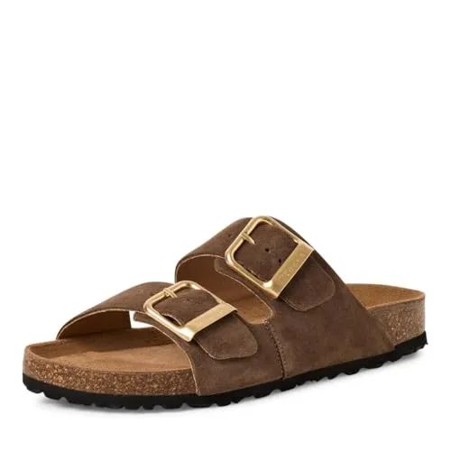 Tamaris Damen Pantolette mit Fußbett, flach, braun, 37 EU - Bequeme Pantolette mit praktischem Fußbett für ein leichtes Tragegefühl. Ideal für jeden Tag und vielseitige Outfits. Die 3 cm Sohle sorgt für angenehmen Komfort und sicheren Halt.