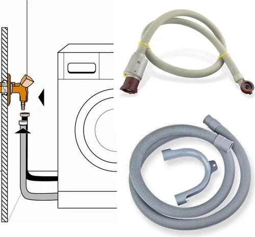 Stabilo Sanitär Waschmaschinenschlauch Anschluss-Set Aqua-Stop 3m