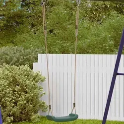 vidaXL Schaukelsitz für Kinder Verstellbar Grün - Verstellbarer Schaukelsitz für Kinder, ideal für Garten und Spielplatz. Ergonomisch gestaltet und mit rutschfester Oberfläche für sicheren Halt. Langlebig und wetterbeständig, wächst mit deinem Kind.