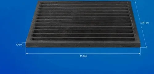 Kaminrost Feuerrost Gussrost - 24 x 32 cm für optimales Feuer - Sonstiges Kaminzubehör, langlebiger Gussrost für effiziente Luftzirkulation und perfekten Abbrand.