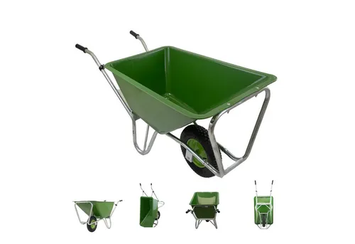 TRUTZHOLM Schubkarre XL 200 L - Schubkarre mit 220 L Volumen, max. Tragkraft 300 kg, feuerverzinktes Stahlgestell für hohe Stabilität - ideal für Garten und Hofarbeiten.