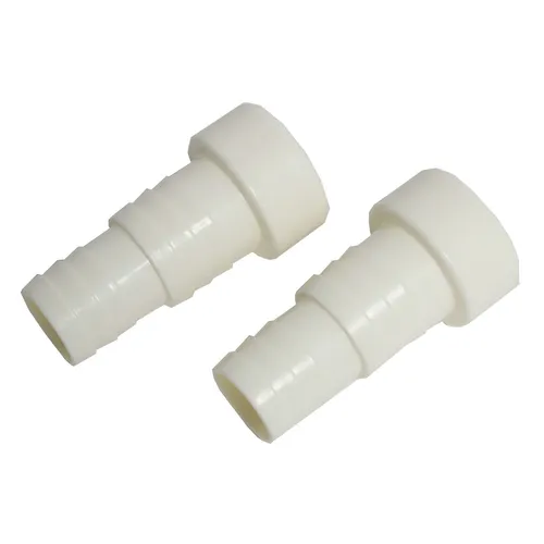 2x Adapter Schwimmbadpumpe PVC-U 50 Schlauchtülle zum Kleben ABS 38 / 32 x 50 mm