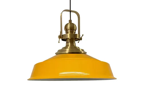 Bamyum Pendelleuchte Aslet Ø41 cm in gelb von Bamyum