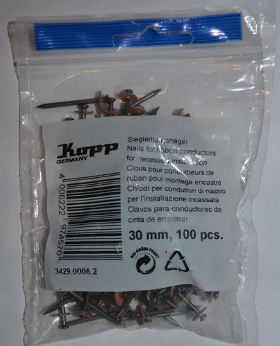 Kopp  Stegleitungsnägel gehärtet & gebläut 30 mm, 100Stück