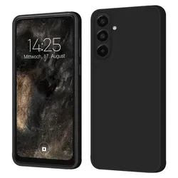 Hülle für Samsung Galaxy A17 / A17 5G Case Cover Bumper Silikon Softgrip Schutzhülle Farbe: Schwarz - Schwarz