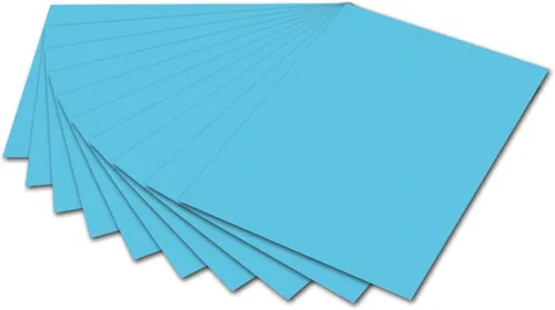 folia Fotokarton (B)500 x (H)700 mm 300 g/qm himmelblau 10 Blatt