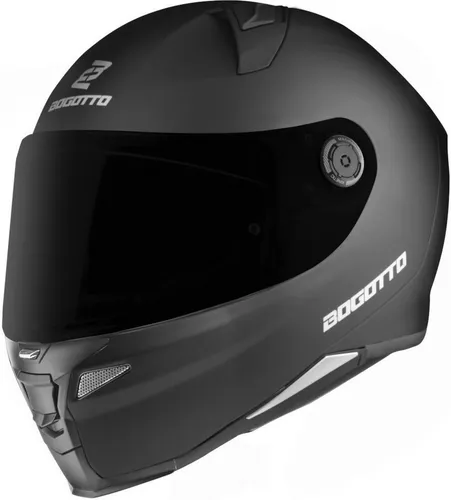 Bogotto FF110B Helm schwarz 2XL für Männer - Motorradhelm mit kratzfestem Visier, vorbereitet für Pinlockscheibe und 2 Schalengrößen – ideal für Sicherheit und Komfort auf der Straße.