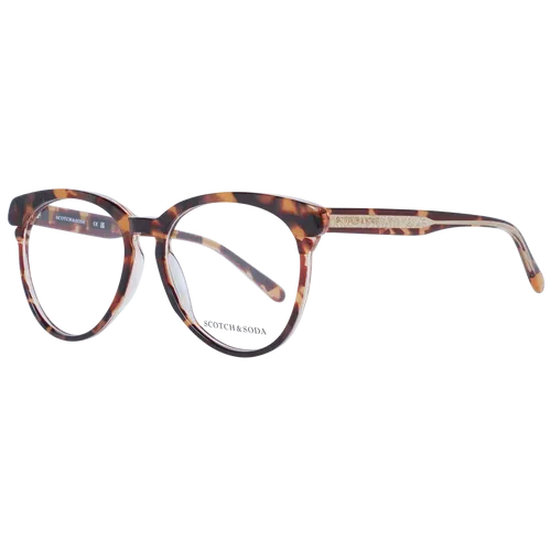 Scotch & Soda Brille SS3016 171 55 Damen Braun - Damen Brillenfassung im trendigen Rundstil, aus braunem Kunststoff und inklusive Original-Etui – ideal für modebewusste Frauen.