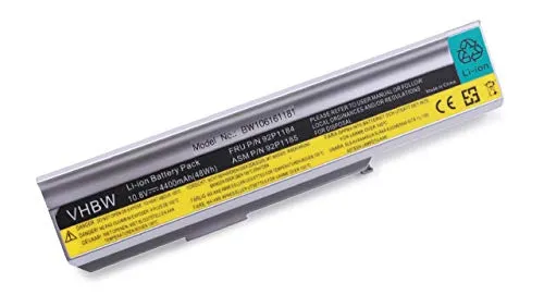 vhbw Akku kompatibel mit Lenovo 3000 C200 8922, 3000 N100 0689, 3000 N100 0768, 3000 N200 Notebook (4400mAh, 10,8V, Li-Ion)