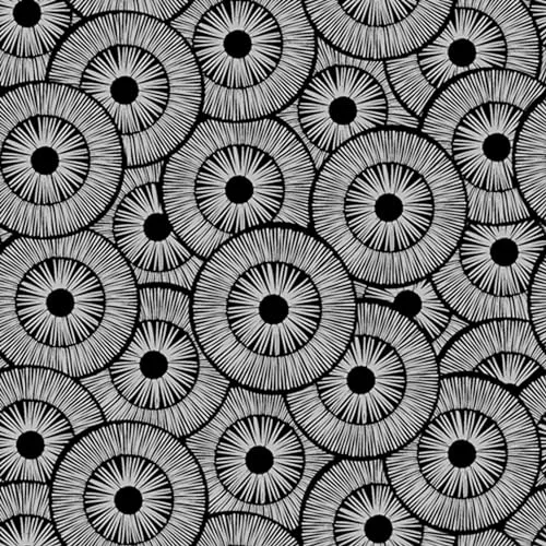 Servietten Muster Rosetten schwarz silber als Tischdeko. Papierservietten mit Motiv. Auch für Decoupage und Serviettentechnik 33x33cm 20