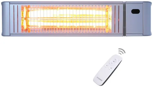 Vasner Teras X20 Infrarot-Heizstrahler - Effizienter Infrarot-Heizstrahler für Innen und Außen, 2000 W Leistung, 6 Heizstufen und IP65 Schutz gegen Spritzwasser, ideal für gemütliche Abende auf der Terrasse.