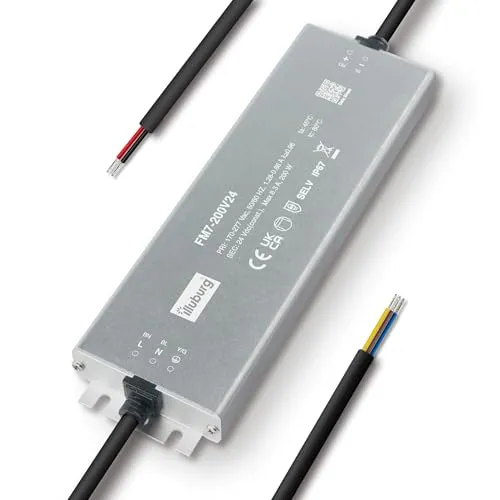 LED Trafo 24V 200W Wasserdicht IP67 Flackerfrei von illuburg
