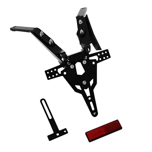 ZIEGER Pro Kennzeichenhalter für KTM 690 SMC/R (2014-2016) - Motorrad-Kennzeichenhalter für sportliche Optik, speziell für Österreich geeignet, inklusive Montageset und E-geprüfter Kennzeichenbeleuchtung.