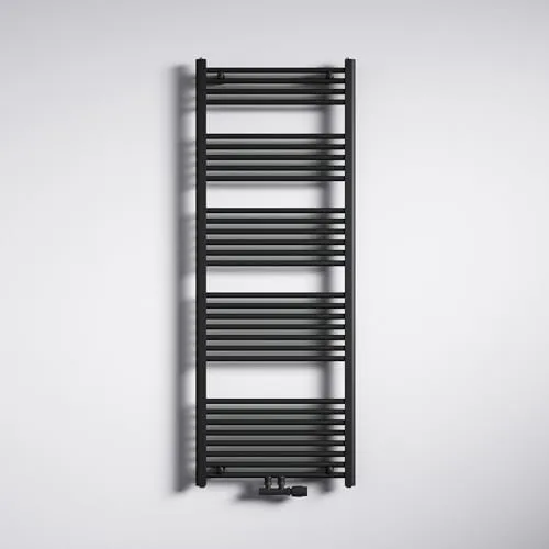 Mai & Mai Badheizkörper Handtuchheizkörper Badheizung Heizkörper bad 60x160cm Anthrazit Seitenanschluss & Mittelanschluss Handtuchtrockner Röhrenheizkörper