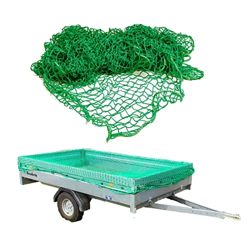 Gepäcknetz / Anhängernetz grün 3x6 m von Dema - Ideal für den sicheren Transport von Gepäck und Lasten, robust und langlebig – perfekt für Anhänger und Transportfahrzeuge.