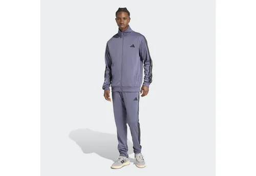 adidas Herren SPORTSWEAR BASIC 3 STRIPES TRICOT TRACKSUIT - Trainingsbekleidung aus 100% recyceltem Polyester, regulär geschnitten mit elastischem Bund und praktischen Taschen für optimalen Komfort und Stil.