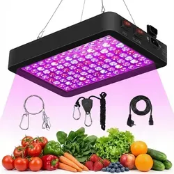 88W 2500lm Pflanzenlampe Led Vollspektrum Zimmerpflanzen UV Grow Lampe Pflanzenlicht für Pflanzen Gemüse Blumen (VEG und BLOOM Doppelschalter)