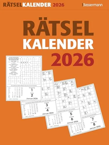 Rätselkalender 2026. Der beliebte Abreißkalender für alle Rätselfreunde