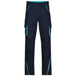 Funktions Hose JN847 - James & Nicholson Navy/Turquoise 44