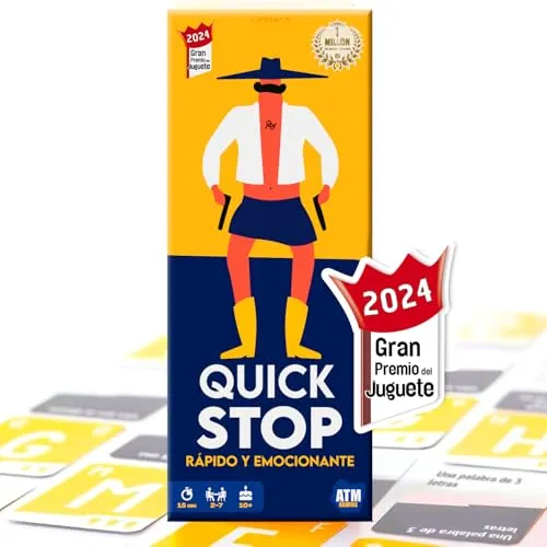 GUATAFAC Quick Stop: Juego de Mesa Dinámico para Familia y Amigos - Creatividad y Rapidez - Versión Entretenida del Juego Stop