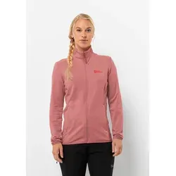 Jack Wolfskin Damen Kolbenberg Fz W - Mineral Red, XS EU - Funktionsjacke aus weichem Fleece mit 2 Hüfttaschen und durchgehendem Reißverschluss, ideal für aktive Outdoor-Abenteuer.