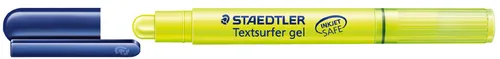 STAEDTLER Textmarker Textsurfer Gel - Gelb, 3er Set mit 0,9 mm Mine, inkjet safe und durchschreibfrei für saubere Markierungen