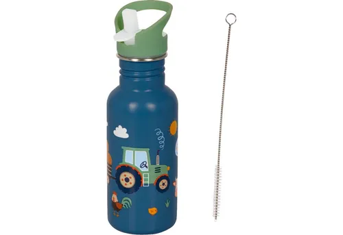 COPPENRATH DIE SPIEGELBURG Trinkflasche Edelstahlflasche Traktor Ed.2 (0,5 l) - Wenn ich mal groß bin, mit langlebig, sicherer Trinklösung