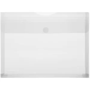 Foldersys Dokumententasche 40105-04, A4, aus Kunststoff, transparent für 200 Blatt 10 Stück