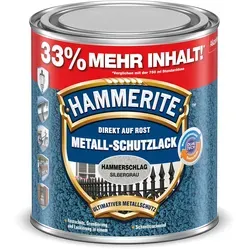 Hammerite Metall-Schutzlack Silbergrau Hammerschlag 1 l von Hammerite